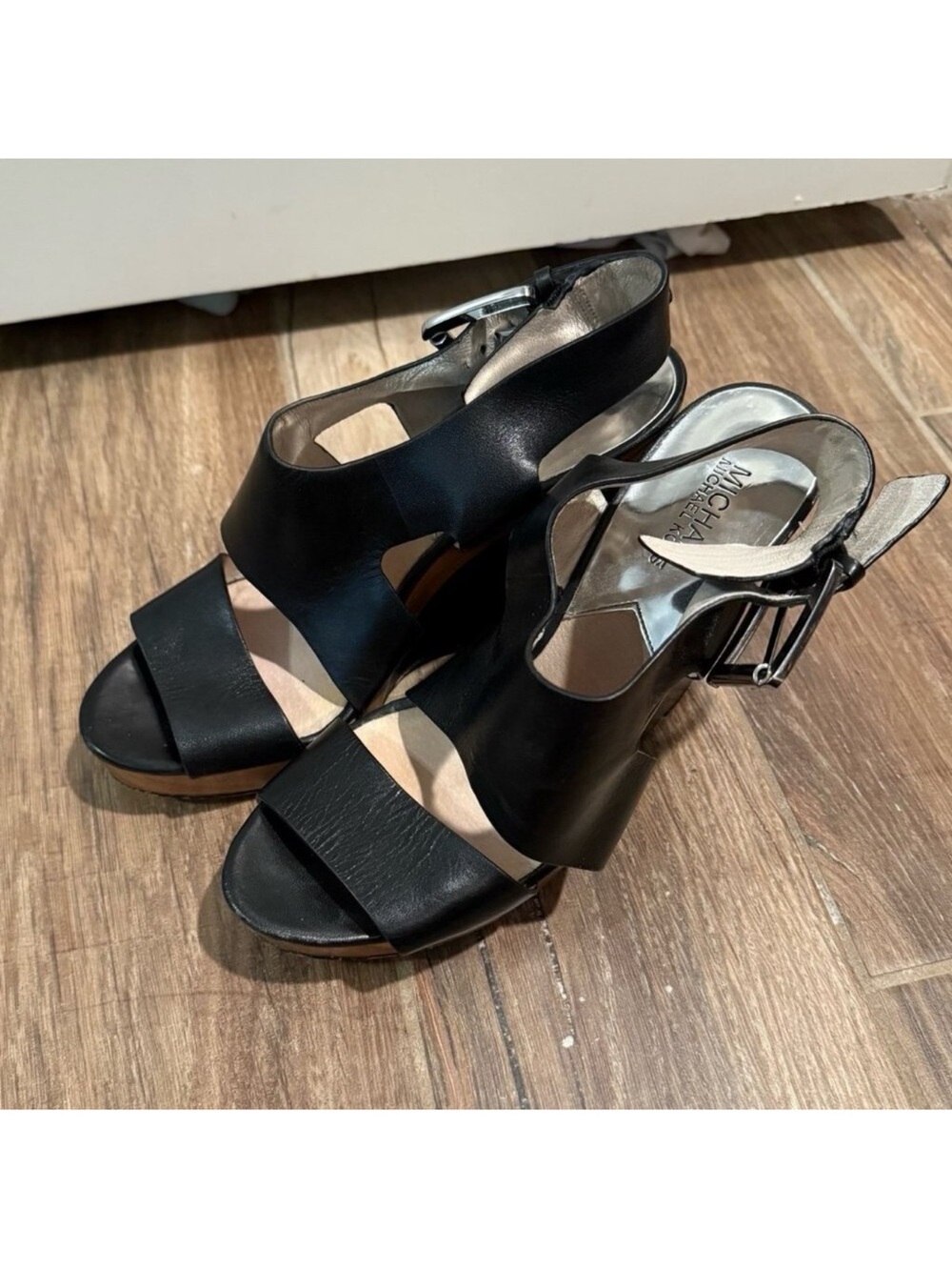 Michael Kors Josephine Wedge Heels Leather Shoes